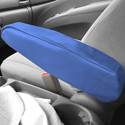 FH Group Premium Faux Leather Armrest Cover Semi-Universal Fit, One Pair, Set of 2 Blue - color: Blue, style: Armrest Cover