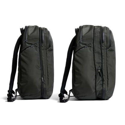 Bellroy Transit Travel Pack Pro (30–38 liter carry-on travel backpack, with laptop sleeve, RFID protection and zip bottle pocket) - Olive - color: Olive