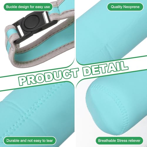 uxcell 2pcs Neoprene Carrier Water Bottle Sleeve, 15.5-20oz Insulated Water Glass Bottle Carrier Bag Collapsible Drink Bottle Sleeve Cover Holder with Handle, Light Blue - color: Light Blue