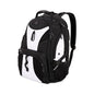 SWISSGEAR 1900 ScanSmart Laptop Backpack, Fits Most 17-Inch Laptops, TSA-Friendly Lay-Flat Design, RFID Protection, and Tablet Pocket, Black, 31L, 18.5-Inch - color: White/Black