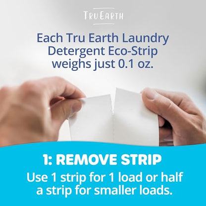Tru Earth Compact Dry Laundry Detergent Sheets, Bulk, up to 768 Loads (384 Count) - Paraben-Free - Original Eco-Strip Liquidless Detergent, Travel Sheets - Fresh Linen - size: 384 Count (Pack of 1)