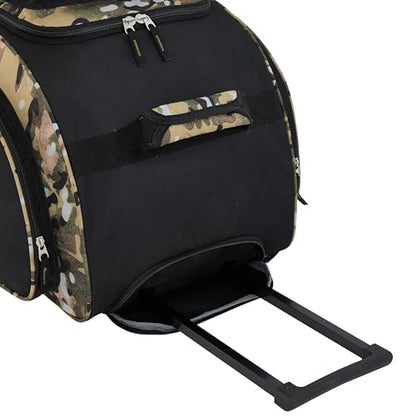 Travelers Club Xpedition 30 Inch Multi-Pocket Upright Rolling Duffel Bag - color: Camo