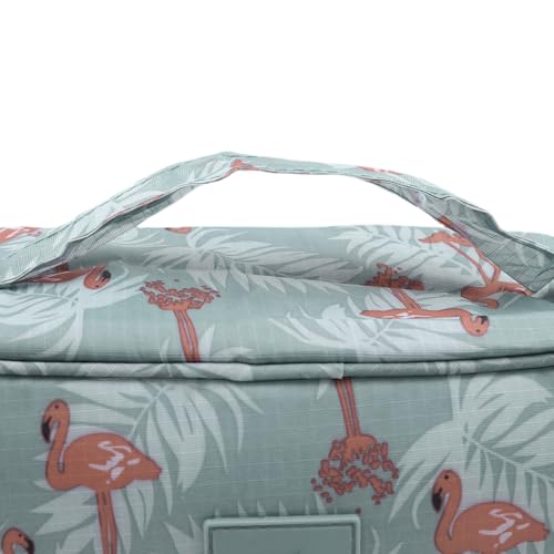 Bra Underwear Storage Bag Portable Multi-Functional Travel Organizers Pouch Case Packing Cube Cosmetic Bag,Blue Flamingo - color: Blue Flamingo