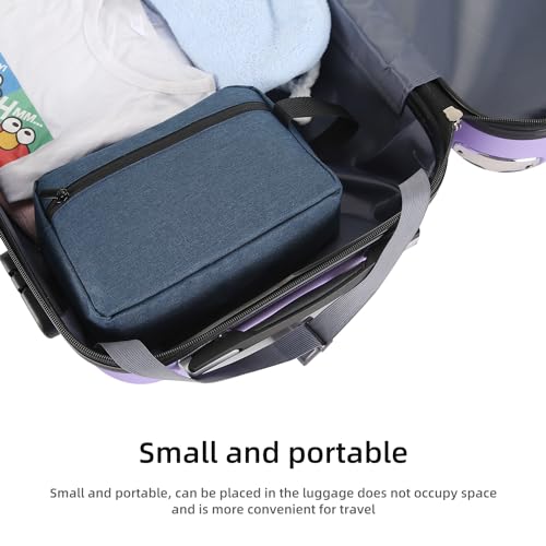 Icramsy Travel Toiletry bag Toiletry bag for women men Hanging Cosmetic bag Travel accessories for Women Men (Navy blue) - color: Navy blue