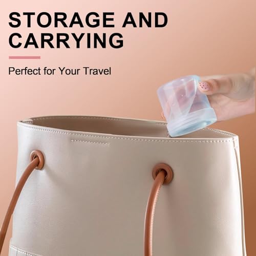 TSA Approved Wide Mouth Travel Size Containers, PP Clear Leak Proof Travel Plastic Jars with Lids for Creams Lotion Cosmetic, Jewelry Beads, Sample, Small Items Storage (1 oz, 4 Pcs) - color: Clear, size: 1 oz