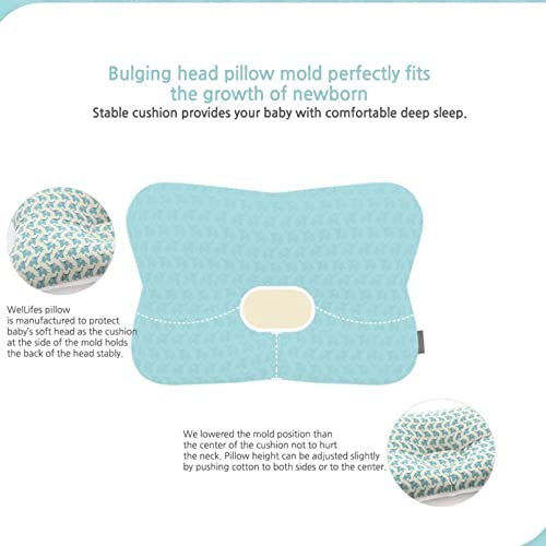 Soft Hypoallergenic Baby Head & Neck Support Organic Cotton Cover Machine Washable (Marble Grey) - color: Marble Grey