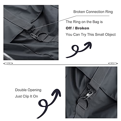 Zpsolution Zipper Clip Theft Detterent - Keep The Zipper Closed - Zipper Pull Replacement - color: 2 Black and 2 Silver