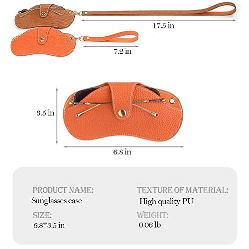 Glasses Case Holder Portable Slim Sunglasses Pouch Soft Eyeglasses Bag Eyewear Sleeve For Women Men - color: Brown