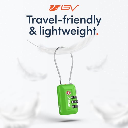 TSA Accpeted Luggage Travel Lock, Set-Your-Own Combination Lock for School Gym, Golf Bag, Locker, Luggage Suitcase Baggage Locks, Filing Cabinets, Toolbox, Case (Green, 2 Pack) - color: Green, size: 2 Pack