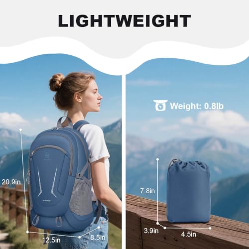 MIYCOO Backpack - Ultra Lightweight Packable Backpack for Travel Camping, Hiking Back Pack Waterproof Foldable Daypack for Men Women Blue - color: Blue