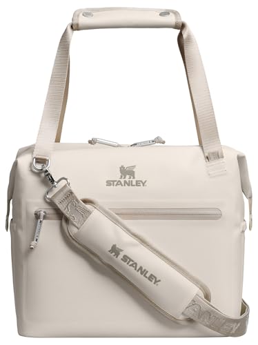 Stanley All Day Julienne Soft Cooler Bag and Lunch Box | Insulated Travel Bag with Zipper | BPA-Free - color: Cream, style: Midi