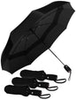 Repel Windproof Travel Umbrella - Compact & Withstands Winds up to 100MPH , Strongest Premium Auto Folding Umbrella for Rain and Sun - Durable, Light & Portable for Women & Men , Fits Backpack & Cars - color: Black - Travel Umbrella (3 Pack)