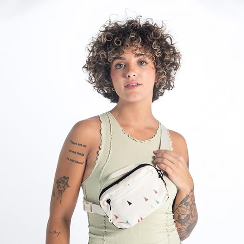Sherpani Hyk, Small Sling Bag, 1L Belt Bag, Lightweight Travel Fanny Pack, Sling Crossbody Purse with RFID Blocking - color: Terrazzo