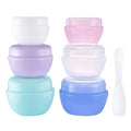 Travel Containers for Toiletries, 3 Size 0.35/0.7/1 OZ Sample Jars, TSA Approved Leak-proof Travel Size Toiletries Containers with Lids for Cosmetic Makeup Face Body Hand Cream