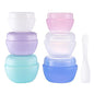 Travel Containers for Toiletries, 3 Size 0.35/0.7/1 OZ Sample Jars, TSA Approved Leak-proof Travel Size Toiletries Containers with Lids for Cosmetic Makeup Face Body Hand Cream