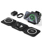 3 in 1 Charging Station for Multple Devices,Foldable 3 in 1 Wireless Charger for Travel,Nano Wireless Charging Station for iPhone16 15 14 13 12 Pro Max/Watch 10 9 8 7 6 5 4 3 Ultra/AirPod Pro - color: Black