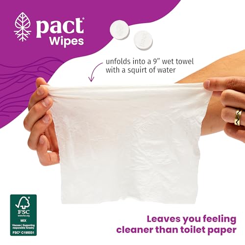 PACT Pack Out Kit - Camping Poop Kit Includes Wet Wipes, Smell Proof Disposal Bags, Hand Wipes, Poop Powder for Odor and Human Waste Bags for Camping and Backpacking