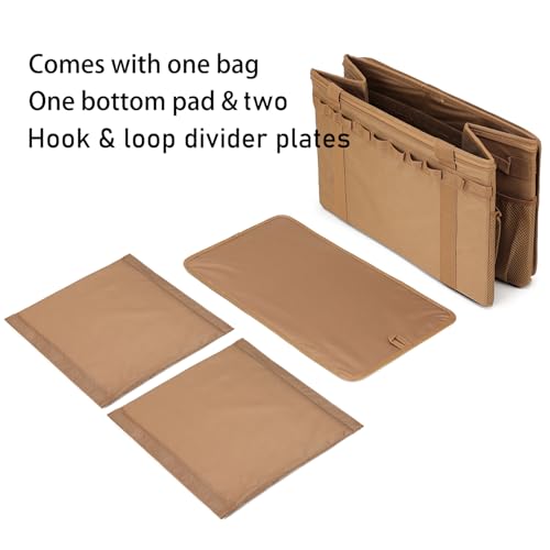 Tactical Camping Storage Bag - 46L Utility Tote Bag Trunk Organizer (Coyote Brown) - color: Coyote Brown