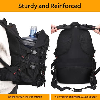 Nerlion 40L Hiking Backpack Travel Backpack for Men Women Camping Waterproof Outdoor Hiking Daypack Lightweight Backpack (Black) - color: A1- Black