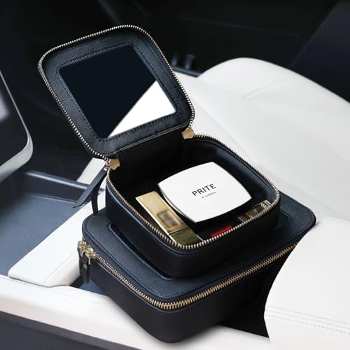 Prite Clear Makeup Bag Cosmetic Organizer Case Waterproof Travel Toiletry Bag Skincare Pouch with Golden Zipper(Black) - color: Black, size: Standard - Single Layer