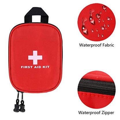 Nylon First Aid Kit Empty, Travel Empty First Aid Kit Pouch Bag for Emergency at Home, Office, Car, Outdoors, Boat, Camping, Hiking(Bag Only) - size: 6.7 x 5.1 x 2.1 Inch