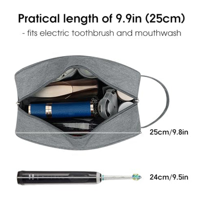 Narwey Travel Toiletry Bag for Women Traveling Dopp Kit Men Toiletries Bag Cosmetic Bag Makeup Bag Medicine Bag for Traveling (Grey) - color: A-Grey