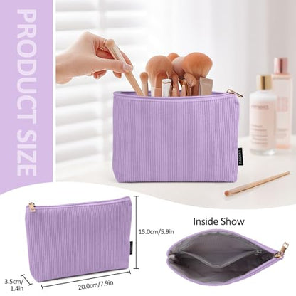 MAGEFY Makeup Bag Small Cosmetic Bag for Women - color: Purple