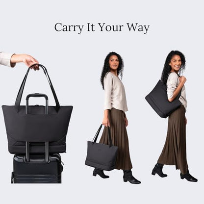 Knack Expandable Laptop Tote Midnight Black - color: Midnight Black, style: Laptop Tote
