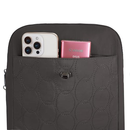 Travelon Anti-Theft Runways Compact Backpack - color: Smoke