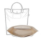 Purse Organizer Insert Compatible with Longchamp Le Pliage M Top Handle Tote Bag, Beige/SM - color: Beige, size: M Tote Bag (Top Handle)