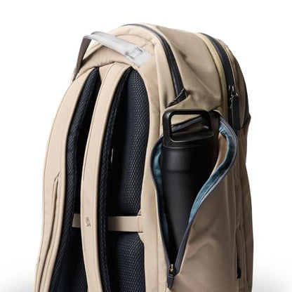Bellroy Transit Travel Pack Pro (30–38 liter travel backpack, laptop sleeve, RFID protection zip bottle pocket) - Stone - color: Stone