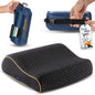 alkamto Travel & Camping Comfortable Memory Foam Pillow – Easy to Carry Portable Bag – Temperature Regulating Pillow Case (Black Contour) - size: Black Contour Travel
