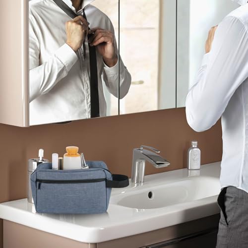 Icramsy Travel Toiletry bag Toiletry bag for women men Hanging Cosmetic bag Travel accessories for Women Men (Blue) - color: Blue