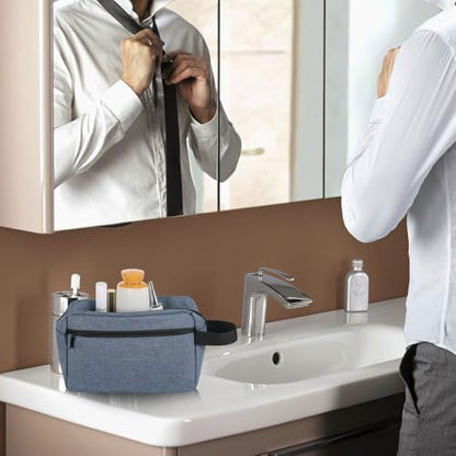 Icramsy Travel Toiletry bag Toiletry bag for women men Hanging Cosmetic bag Travel accessories for Women Men (Blue) - color: Blue