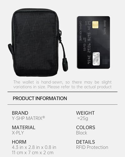Y-SHP MATRIX Mens Wallets,Portable Card Wallet For Men - Small and Exquisite Keychain Wallet,Coin Purse for Men and Women to Travel Suitable for Storing Keys,Cards and Cash（Black） - style: Black Xply