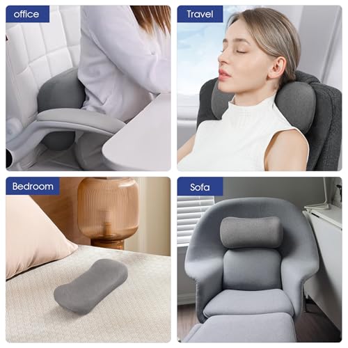 COMFYTHERA Cervical Neck Pillow for Pain Relief Sleeping, Small Neck roll Pillow Memory Foam for Stiff Neck Pain Relief, Neck Support Pillow Travel Bolster Pillow for Bed Pillow