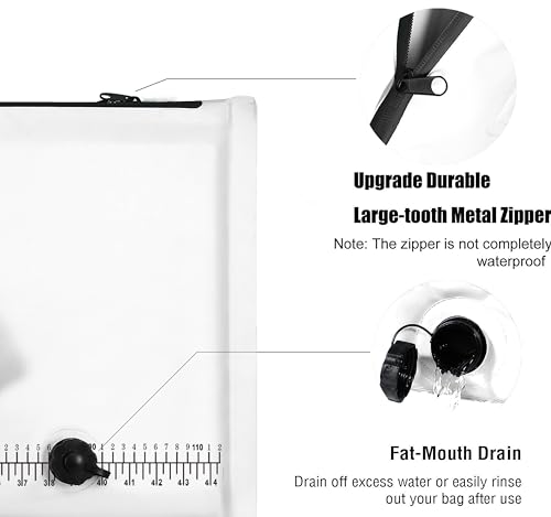 MORXPLOR Insulated Fish Cooler Bag for Fishing 41x17 47x17In 50x20In 60x24 72x30 80X40 Inches,Large Insulated Fish Kill Bag,Fishing Catch Bag Cooler with Water-resistant Zipper - color: 100 White