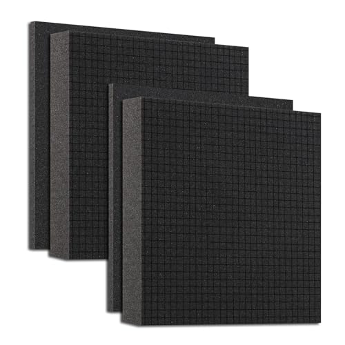QDYMXUN Pre-Cubed Pick & Pluck Foam Sheets - 2-Pack (12"x12"x2") with 0.4" Bottom Padding, Polyurethane Apart Insert Pads Liners for Toolboxes, Storage Drawer and Crafts - size: 2Pack 12'' x 12'' x 2'' with 0.4" Bottom Padding