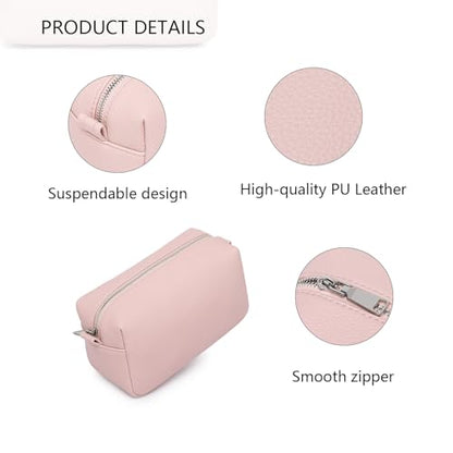 PU leather Organizer Bag Lightweight Cosmetic Bag with Ring Clasp Perfect Travel Makeup Bag for Women (Charming/PU) - color: Charming/PU