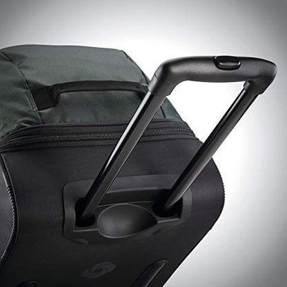Samsonite Andante 2 Wheeled Duffel Bag – 32-Inch Durable Rolling Luggage with Inline Skate Wheels, Push-Button Handle & Spacious Compartments – Travel-Friendly and Lightweight - Moss Green/Black - color: Moss Green/Black, size: 32-Inch