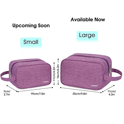 Narwey Travel Toiletry Bag for Women Traveling Dopp Kit Travel Bag for Toiletries Cosmetic Bag Makeup Bag Medicine Bag for Traveling (Dark Purple) - color: A-Dark Purple