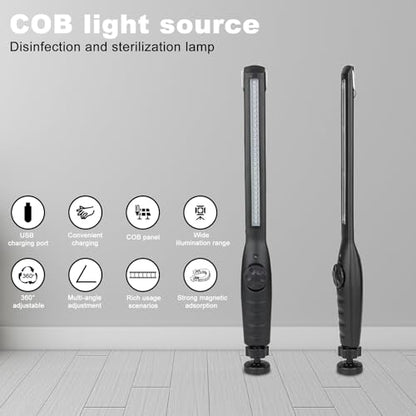 UV Light Sanitizer Wand – Portable Ozone-Free Ultraviolet Disinfection Lamp, USB Rechargeable, Kills 99.9% of Germs & Bacteria, Family & Pet Safe. for Home, Travel, Hotel, Car & Pet Areas
