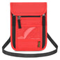 Neck Wallet Lightweight RFID Blocking Waterproof Travel Pouch Passport Wallets for Women Men - color: B-Red