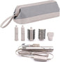 2026 Latest Shark Flex Style Travel Case for Dyson Airwrap Hair Dryer Brush Revlon Hair Tools Travel Bag Carrying Case Flat Curling Iron Organizer (Light Gray) - color: Light Gray