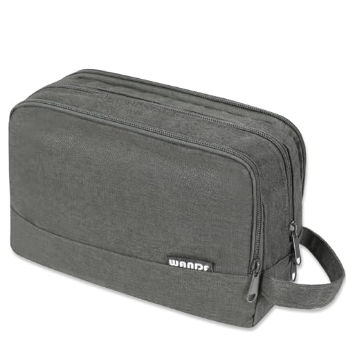 Toiletry Bag for Men Hanging Dopp Kit Water Resistant Shaving Bag Small Toiletry Bag for Traveling (Denim Pure Grey) - color: Denim Pure Grey