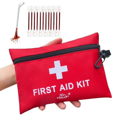 152 Piece Small First Aid Kit, Travel Size First Aid Kit TSA Approved, Mini Forst aid kit for Home, Car, Travel, Camping, Truck, Sports, Office, Hiking Med Kit for Backpack;