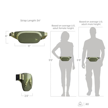 Travelon Anti-Theft The Voyages Waist Pack - color: Olive