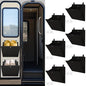 PUGPIU RV Camper Shoe Storage 6 Pack - Foldable Wall Mounted Shoe Rack Organizer - Self-Adhesive Rv Shoe Holder - Space Saving for Camper Essential Home Travel with Deep Pocket Fit 1 Pair Shoes, Black - size: 6