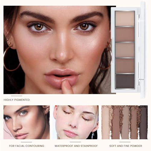 Matte Eyeshadow Palette, Cool Taupe Grey Brown Eye Shadow, Ash Brown Charcoal Eyeshadow, Soft Blendable Smokey Makeup, Long Lasting Waterproof Eyeshadow for Daily Office Smokey Look, Sombra de Ojos 06 - color: B06