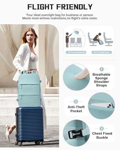 wepadre Vacuum Backpack Travel with Pump Travel Backpack with Vacuum System Expandable Vacpack Compression Backpacks for Travel Easy Vac Pack Carry on Luggage Blue - color: Blue